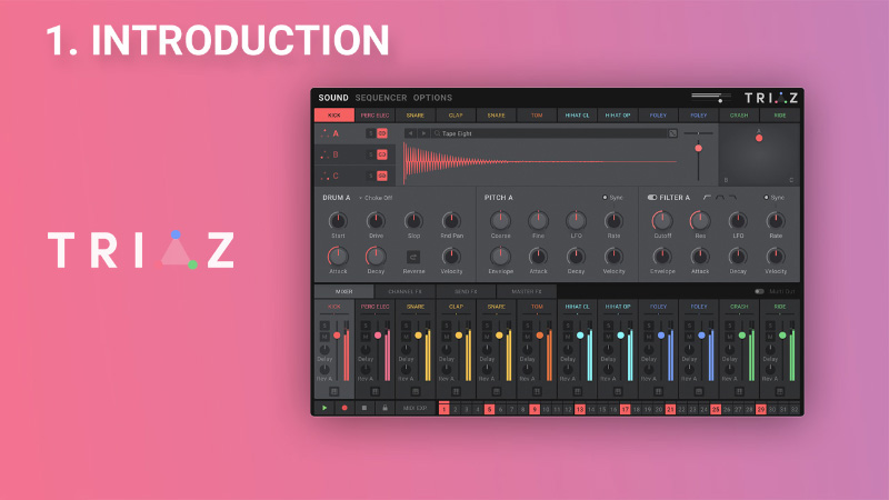 TRIAZ Next Level Drum Machine Plugin Wave Alchemy